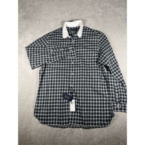 Polo Ralph Lauren Green / Yellow Plaid‎ Dress Shirt Sz 18.5 Slim Fit NWT $148 - Picture 5 of 12